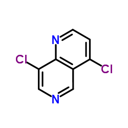 4,8-Dichloro-1,6-naphthyridine结构式