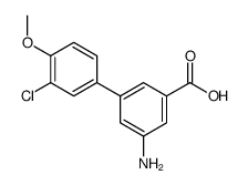 3-amino-5-(3-chloro-4-methoxyphenyl)benzoic acid结构式