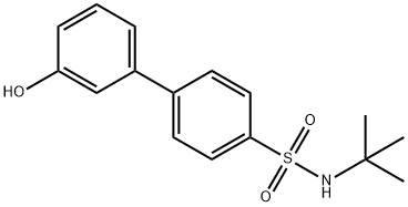 N-Tert-butyl-4-(3-hydroxyphenyl)benzenesulfonamide结构式