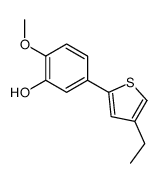 5-(4-ethylthiophen-2-yl)-2-methoxyphenol Structure