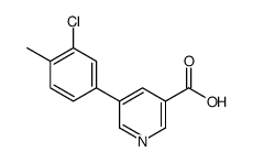 5-(3-Chloro-4-Methylphenyl)nicotinic acid Structure