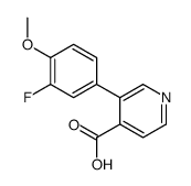 3-(3-fluoro-4-methoxyphenyl)pyridine-4-carboxylic acid结构式