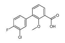 3-(3-chloro-4-fluorophenyl)-2-methoxybenzoic acid Structure