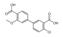 4-(3-carboxy-4-chlorophenyl)-2-methoxybenzoic acid Structure