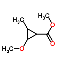 Cyclopropanecarboxylic acid, 2-methoxy-3-methyl-, methyl ester (9CI) Structure