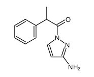 1-(3-amino-1H-pyrazol-1-yl)-2-phenylpropan-1-one结构式