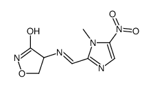 4-[(1-methyl-5-nitroimidazol-2-yl)methylideneamino]-1,2-oxazolidin-3-one Structure
