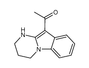 10-acetyl-1,2,3,4-tetrahydropyrimido[1,2-a]indole结构式