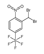 1-nitro-2-dibromomethyl-4-(pentafluorosulfanyl)benzene Structure