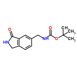 2-Methyl-2-propanyl [(3-oxo-2,3-dihydro-1H-isoindol-5-yl)methyl]carbamate Structure