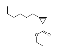 ethyl 2-hexylcycloprop-2-ene-1-carboxylate结构式