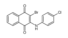 2-bromo-3-(4-chloroanilino)naphthalene-1,4-dione Structure