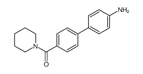 (4'-Amino-[1,1'-biphenyl]-4-yl)(piperidin-1-yl)methanone Structure