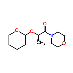 4-[(2R)-2-(3,4,5,6-tetrahydro-2H-pyran-2-yloxy)-propionyl]morpholine structure