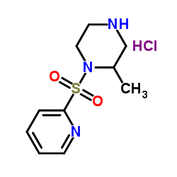2-甲基-1-(吡啶-2-基磺酰基)-哌嗪盐酸盐结构式