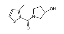((R)-3-Hydroxy-pyrrolidin-1-yl)-(3-methyl-thiophen-2-yl)-methanone structure