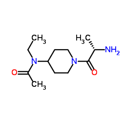 N-[1-(L-Alanyl)-4-piperidinyl]-N-ethylacetamide Structure