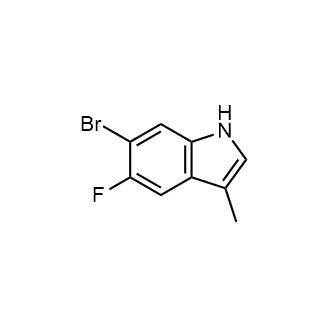 6-Bromo-5-fluoro-3-methyl-1H-indole Structure