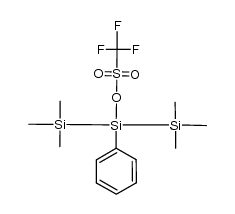 1,1,1,3,3,3-hexamethyl-2-phenyltrisilan-2-yl trifluoromethanesulfonate Structure