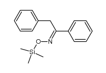 1,2-diphenylethanone O-trimethylsilyl oxime Structure