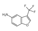 3-(Trifluoromethyl)-1-benzofuran-5-amine Structure