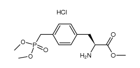 p-dimethylphosphonomethyl-L-phenylalanine methyl ester hydrochloride Structure