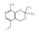 4H-1,3-Dioxino[4,5-c]pyridine,5-(chloromethyl)-2,2,8-trimethyl-结构式