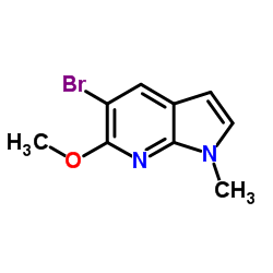 5-Bromo-6-methoxy-1-methyl-1H-pyrrolo[2,3-b]pyridine Structure