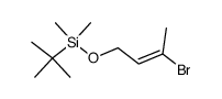(E)-3-bromo-2-buten-1-ol tert-butyldimethylsilyl ether结构式