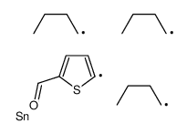 5-tributylstannylthiophene-2-carbaldehyde结构式