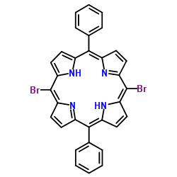 5,15-二溴-10,20-二苯基卟啉结构式