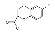 2H-1-Benzopyran-2-carbonyl chloride, 6-fluoro-3,4-dihydro-, (S)- (9CI) picture