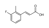 3-Fluoro-2-methylcinnamic acid Structure