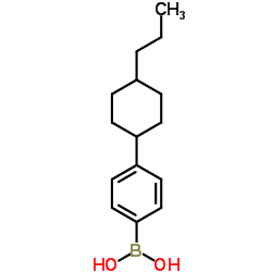 [4-(trans-4-Propylcyclohexyl)phenyl]boronic acid structure