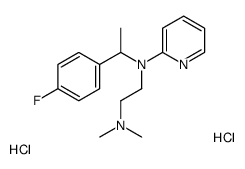 N'-[1-(4-fluorophenyl)ethyl]-N,N-dimethyl-N'-pyridin-2-ylethane-1,2-diamine,dihydrochloride Structure