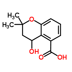 4-Hydroxy-2,2-dimethylchroman-5-carboxylic acid Structure