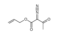 3-(Allyloxycarbonyl)-3-diazo-2-oxopropane结构式