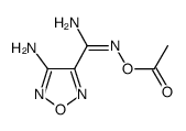 1,2,5-Oxadiazole-3-carboximidamide,N-(acetyloxy)-4-amino- Structure