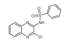 N-(3-chloroquinoxalin-2-yl)-benzenesulfonamide结构式