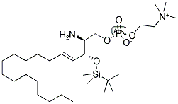 3-O-tert-Butyldimethylsilyl-D-erythro-sphingosylphosphorylcholine结构式