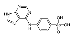 [4-(7H-purin-6-ylamino)phenyl]arsonic acid结构式