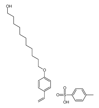 11-(4-ethenylphenoxy)undecan-1-ol,4-methylbenzenesulfonic acid Structure