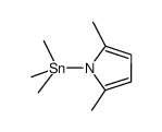 trimethylstannyl-2,5-dimethylpyrrole Structure