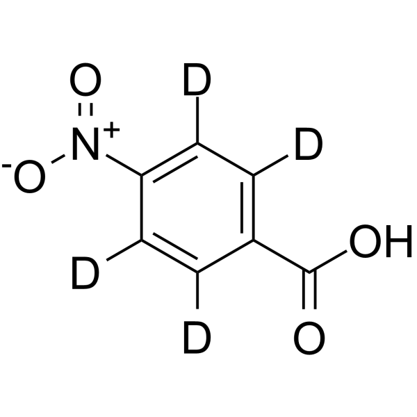 4-Nitrobenzoic acid-d4 Structure