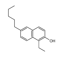 1-ethyl-6-pentylnaphthalen-2-ol Structure