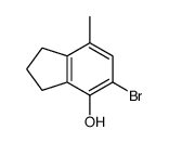 5-BROMO-7-METHYLINDAN-4-OL structure