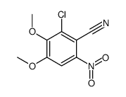 2-chloro-3,4-dimethoxy-6-nitrobenzonitrile Structure
