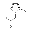 2-(5-甲基-1H-吡唑-1-基)乙酸结构式