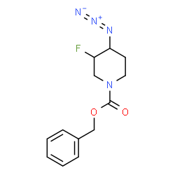 benzyl 4-azido-3-fluoropiperidine-1-carboxylate Structure