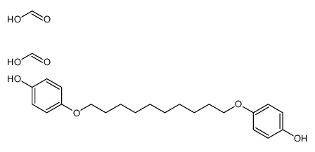 formic acid,4-[10-(4-hydroxyphenoxy)decoxy]phenol Structure